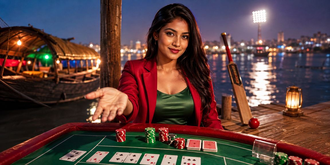 সুন্দরবনের পটভূমিতে ক্রিকেট বেটিং লাল-সবুজ থিম